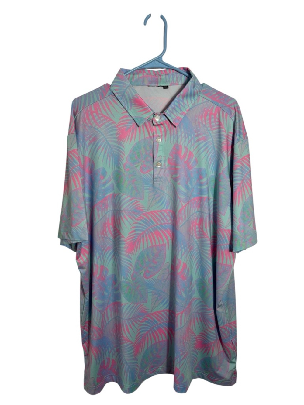 Sunday Swagger Performance Polo 2XL Tropical Leaf Golf Shirt